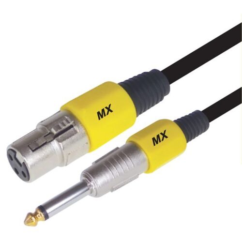 Mx 3 Pin Mic Xlr Female To P-38 Mono Male Cord 5 Mtr.