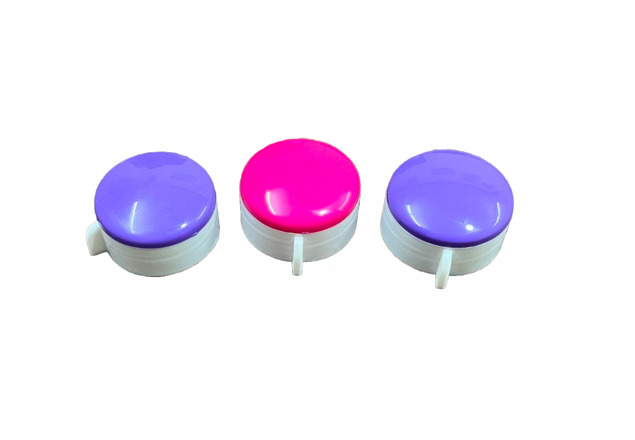 38 Mm Double Color Fridge Bottle Caps - Plastic, 38 Millimeter Diameter, Pink/blue/red Colors, Customized, User-friendly Design, Lightweight