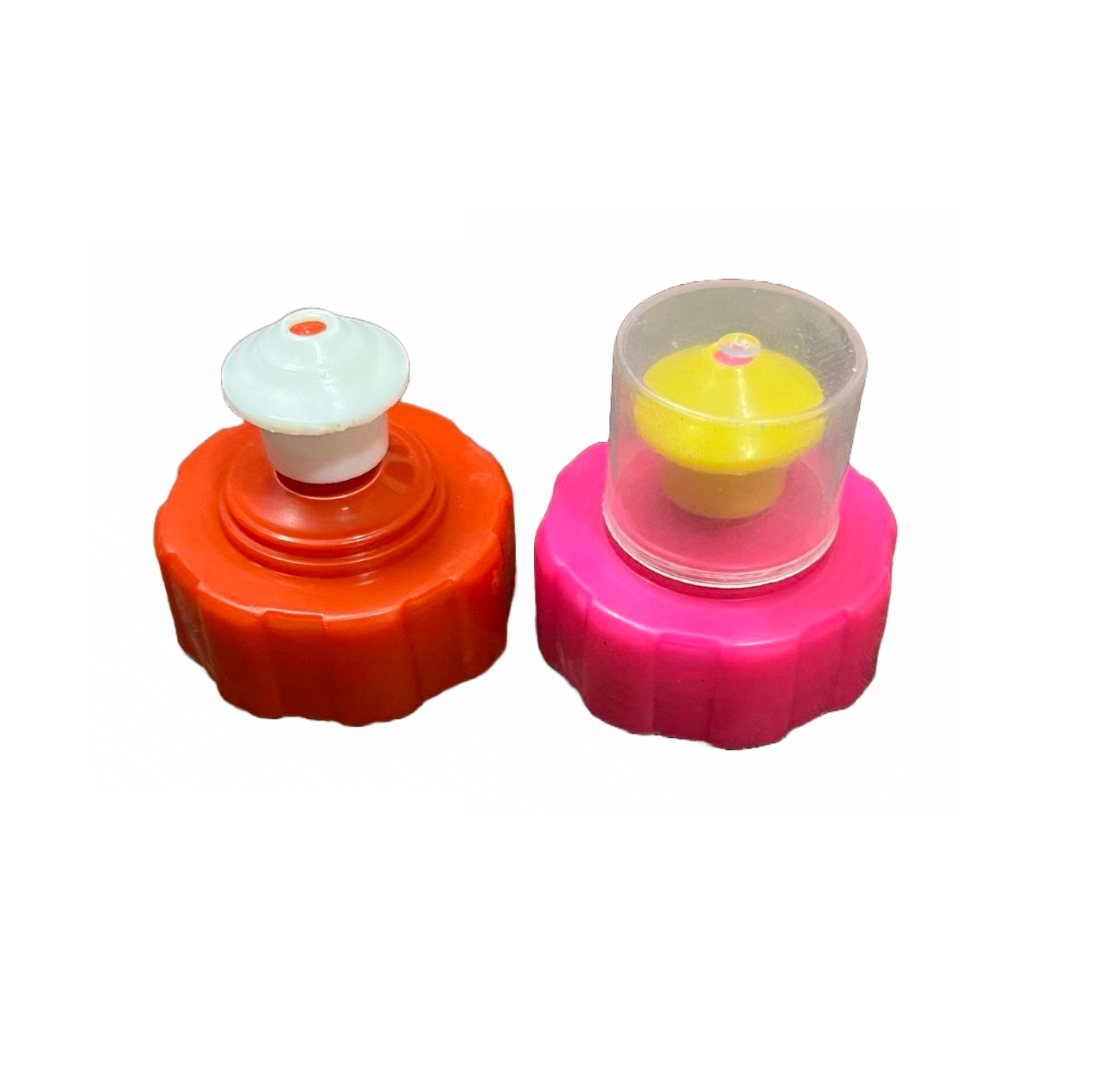 38 Mm Pull Push Cap - Plastic Material, 38 Mm Diameter, Available In Pink, Red, Yellow, Customizable Options | Lightweight, User-friendly, Economical Design