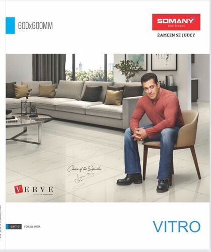 Somany Nano Vitrified Tiles 600X600 Mm - Grade: Premium And Std Both Availble