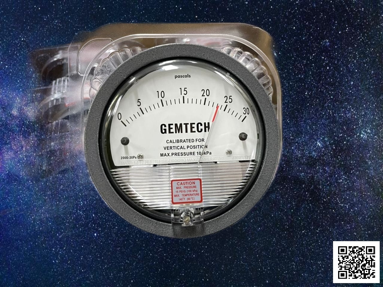 Differential Pressure Gauge - Metal Alloy, 4 Inch Diameter Dial | Accurate Measurement Of Positive, Negative, And Differential Pressure, Exceptional Antiknock Characteristics