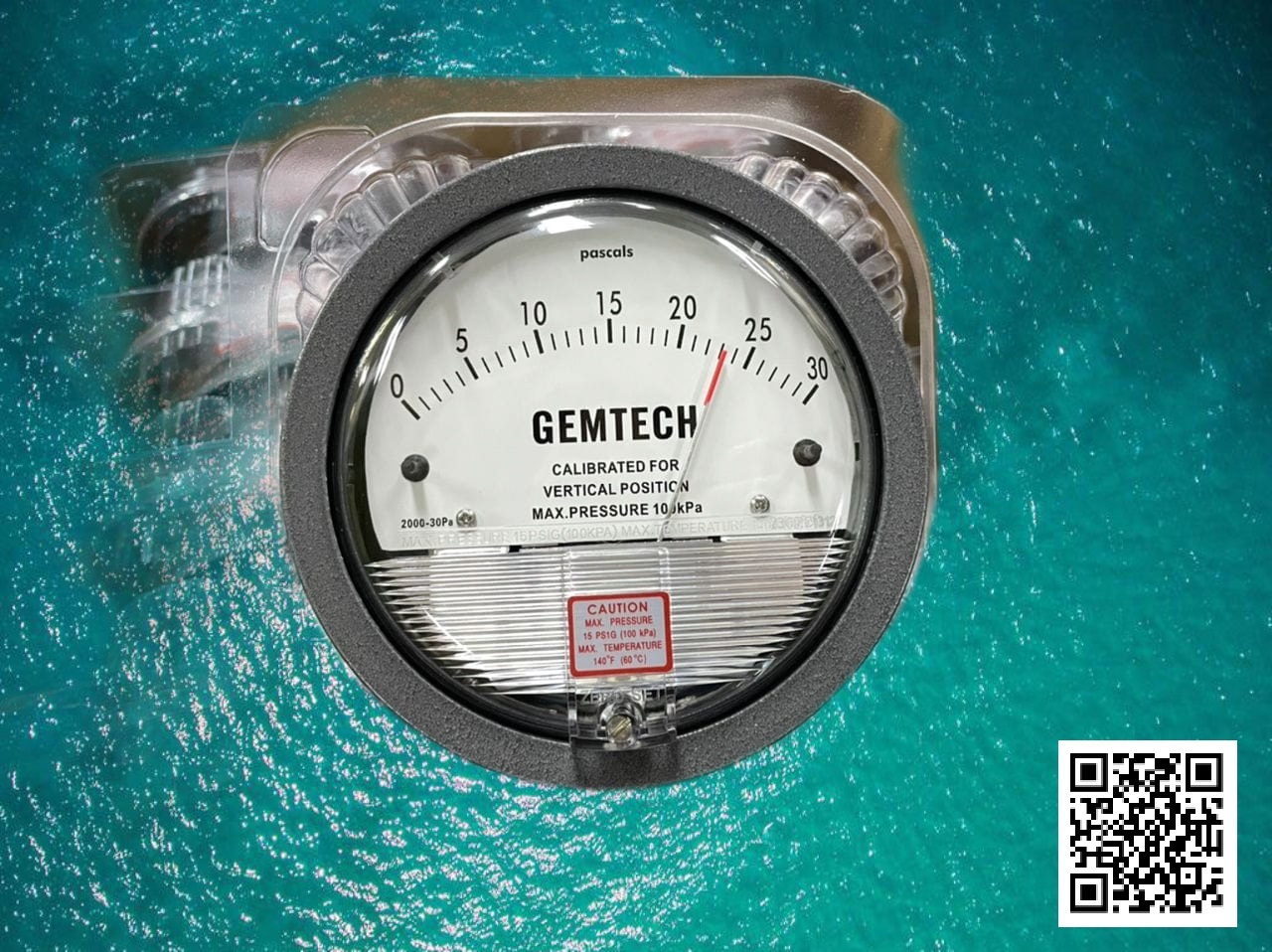 Differential Pressure Gauge - Metal Alloy, 4 Inch Diameter Dial | Accurate Measurement Of Positive, Negative, And Differential Pressure, Exceptional Antiknock Characteristics