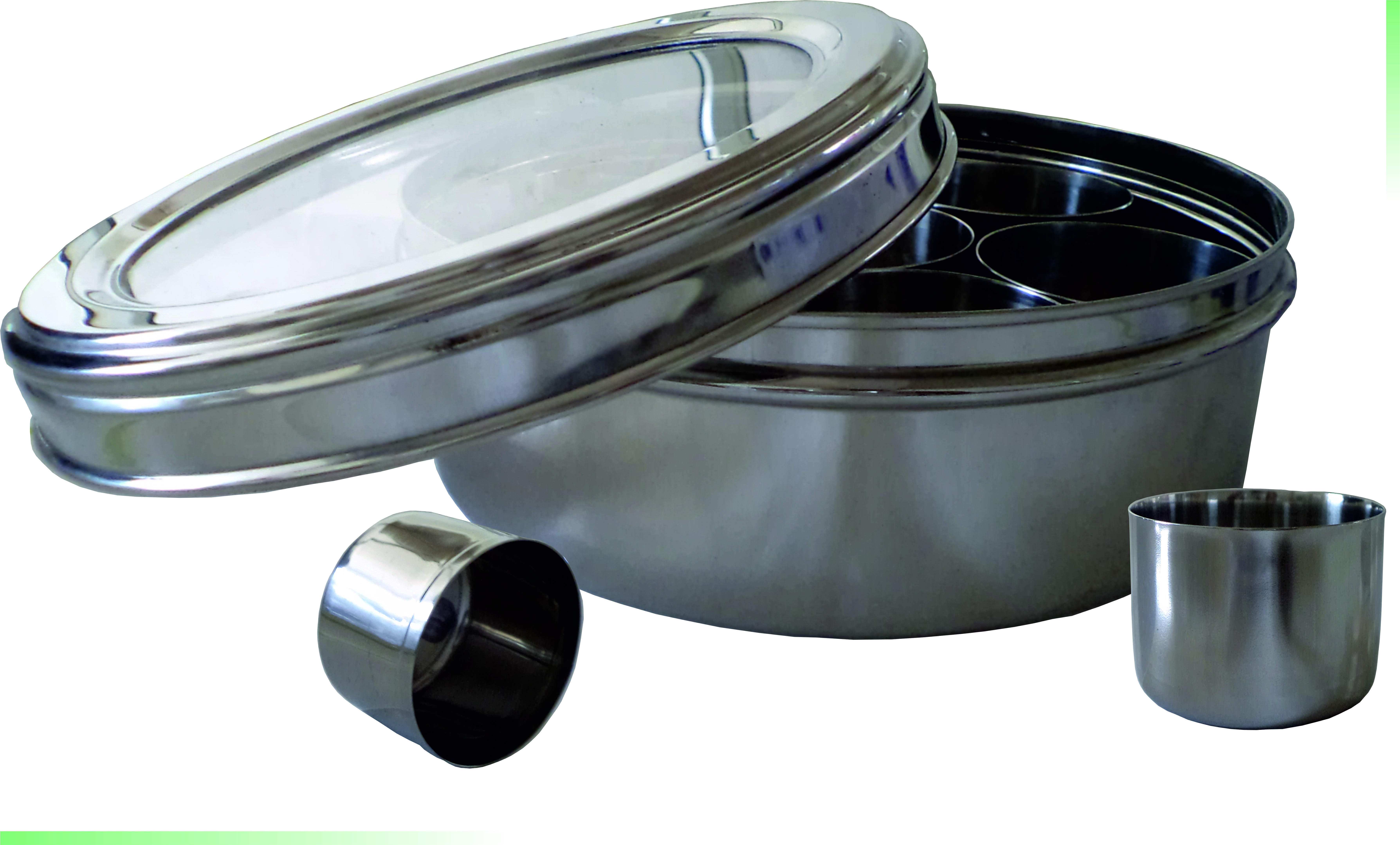 Seethrough Masala Dabba - Material: Stainless Steel