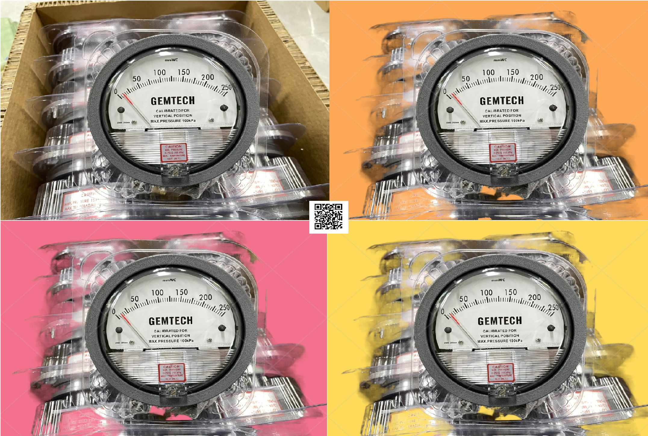 Gemtech Differential Pressure Gauge Distributor By Tirupur Tamil Nadu Accuracy: A 2% (-Ha Model A 1) Of Fs (A 3% (-Ha A 1.5%) On -0