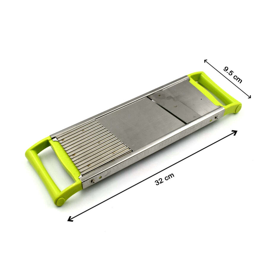 2 In 1 Potato Slicer - Stainless Steel, 36x10x3 Cm | Versatile Kitchen Tool For Effortless Cutting And Slicing