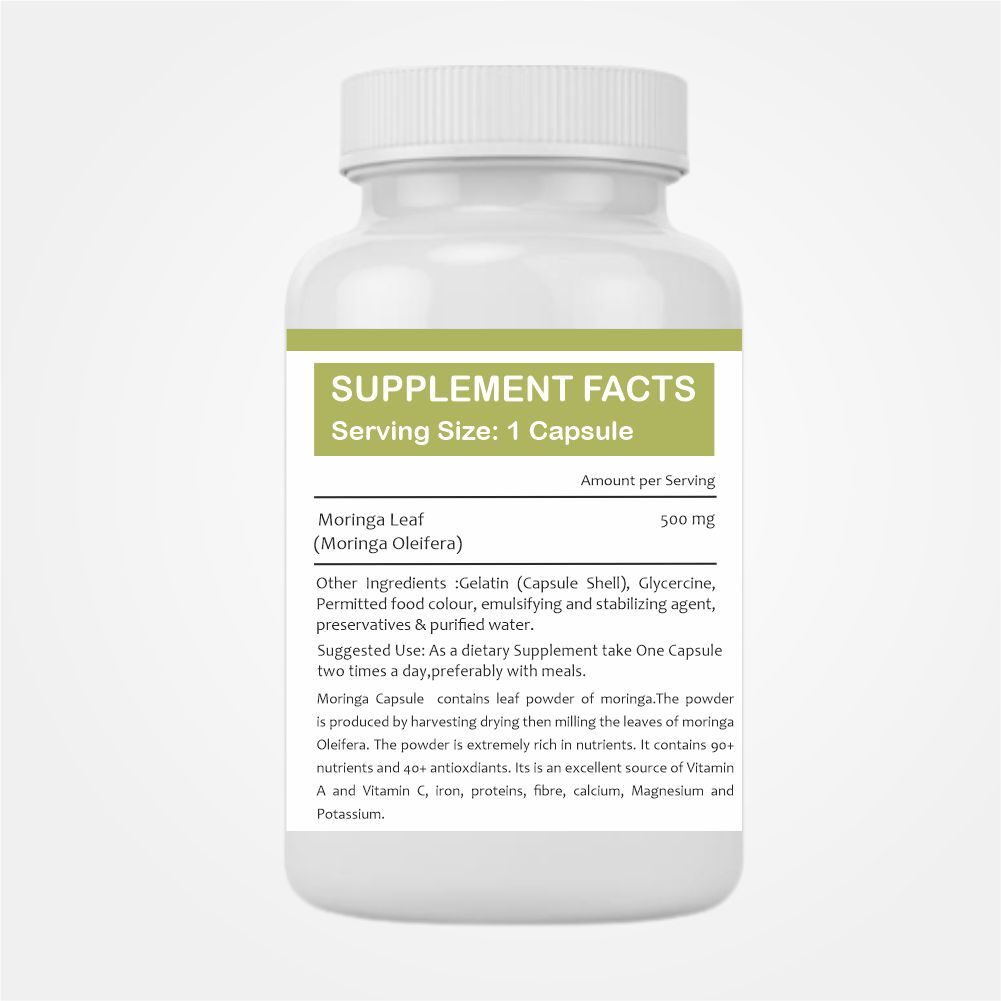 Moringa Capsule Age Group: For Adults