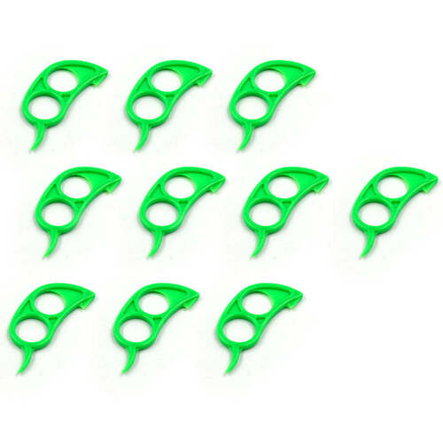 पारदर्शी पाउच बैग कॉम्बो (0189) के साथ हरा 10 पीस ऑरेंज पीलर