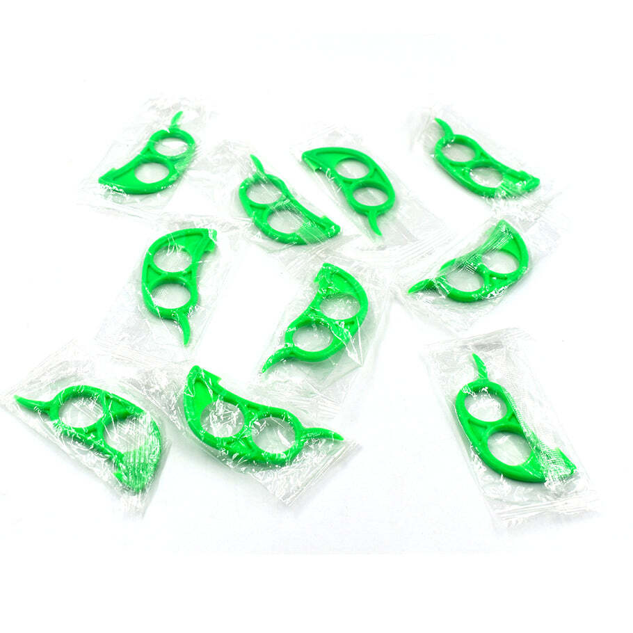10 Pcs Orange Peeler With Transparent Pouch Bag Combo (0189) - Plastic Material