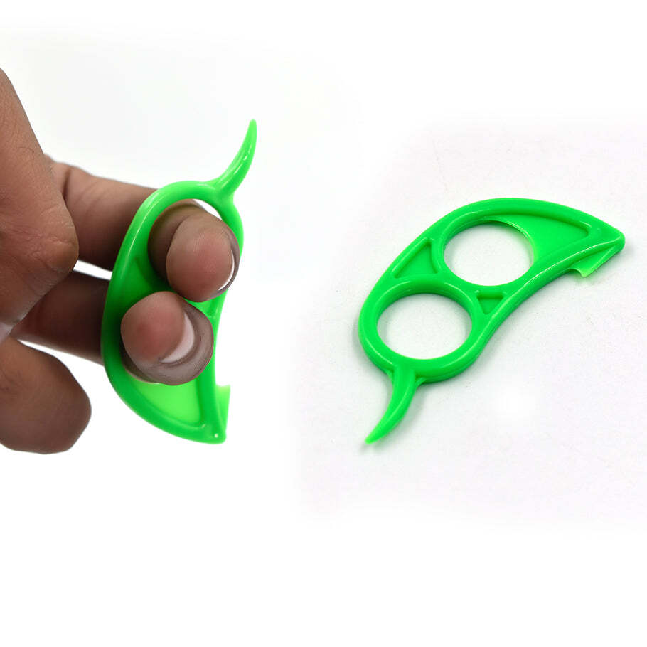 10 Pcs Orange Peeler With Transparent Pouch Bag Combo (0189) - Plastic Material