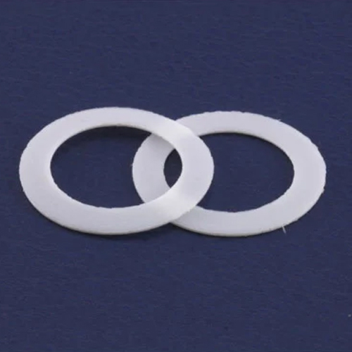 White Polytetrafluoroethylene Rings