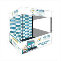 सफेद आयताकार कैनोपी स्टैंडी