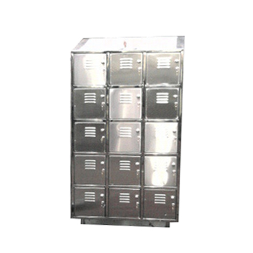 सिल्वर एसएस 304 स्टाफ लॉकर