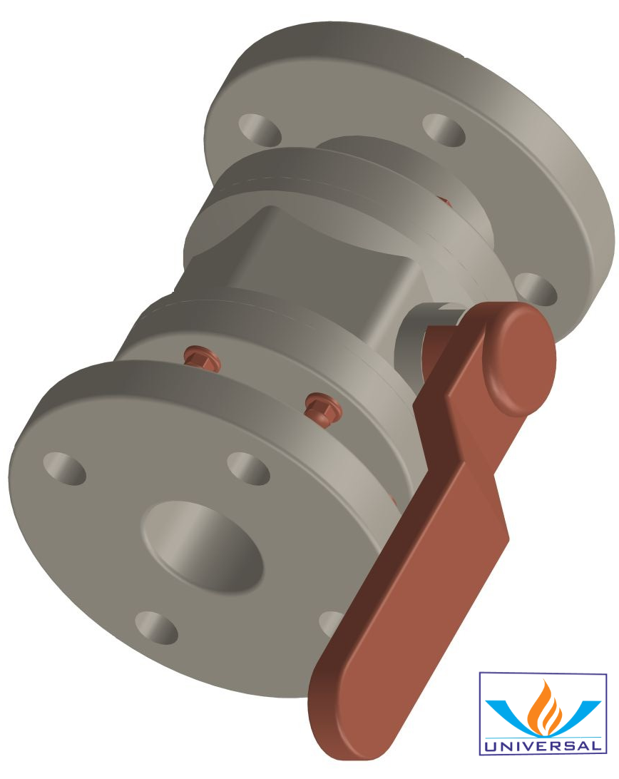 Ball Valve Suitable For High Abrasive Crystal Chemical For Solvent Type T6 - Color: Light Grey