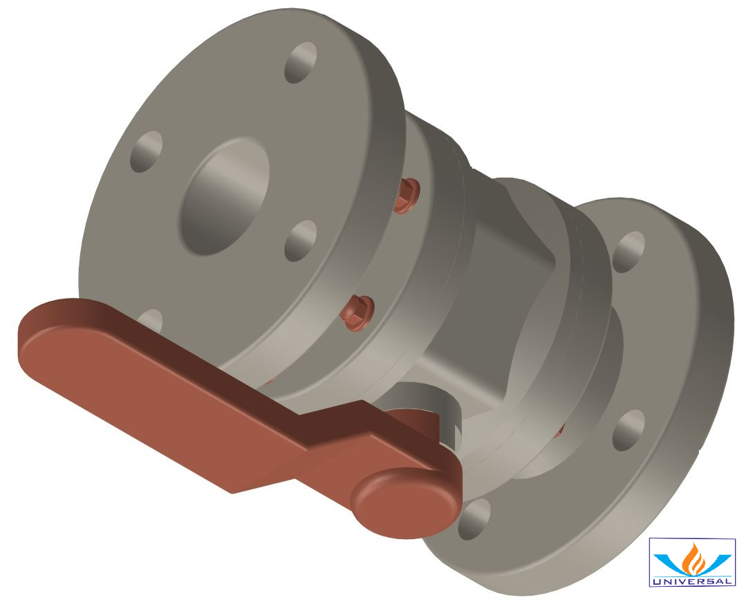 Ball Valve Suitable For High Abrasive Crystal Chemical For Solvent Type T6 - Color: Light Grey