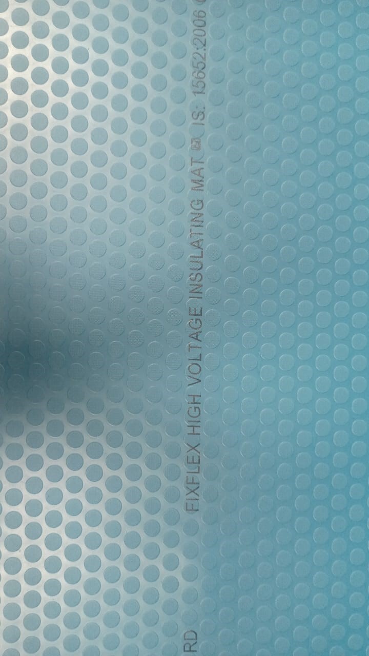 Electrical Mats - Rubber Tpr Back, Square Shape, Multicolor Design | Anti-skid, Modern Printed Pattern, Enhanced Durability For Industrial Use