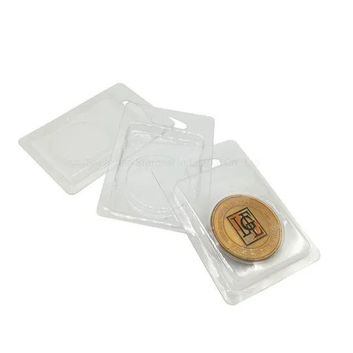 Transparent Coin Blister - PET Material, 100 g Coin Size | Transparent Design for Clear Viewing