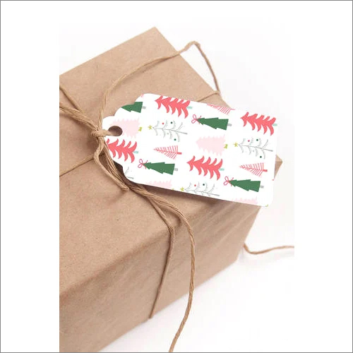 Gift Tag - Paper Material, Decorative Brown Design , Customizable for Any Occasion