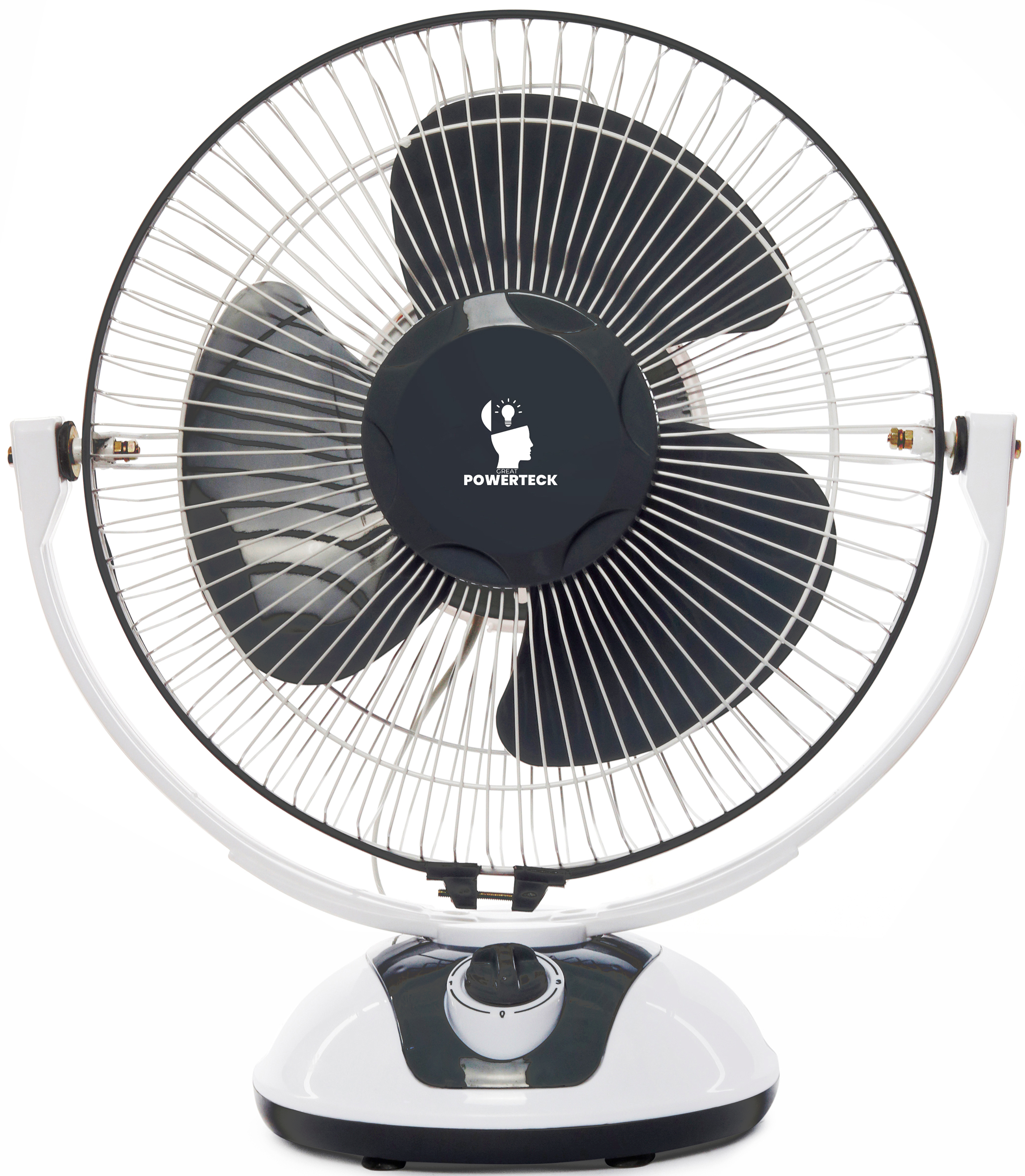Table Fan - Pvc, 16 Inch Blade, High Speed 80w Heavy Duty Motor, 3 Speed Control, Low Noise, Heavy & Steady Base, 1 Year Warranty