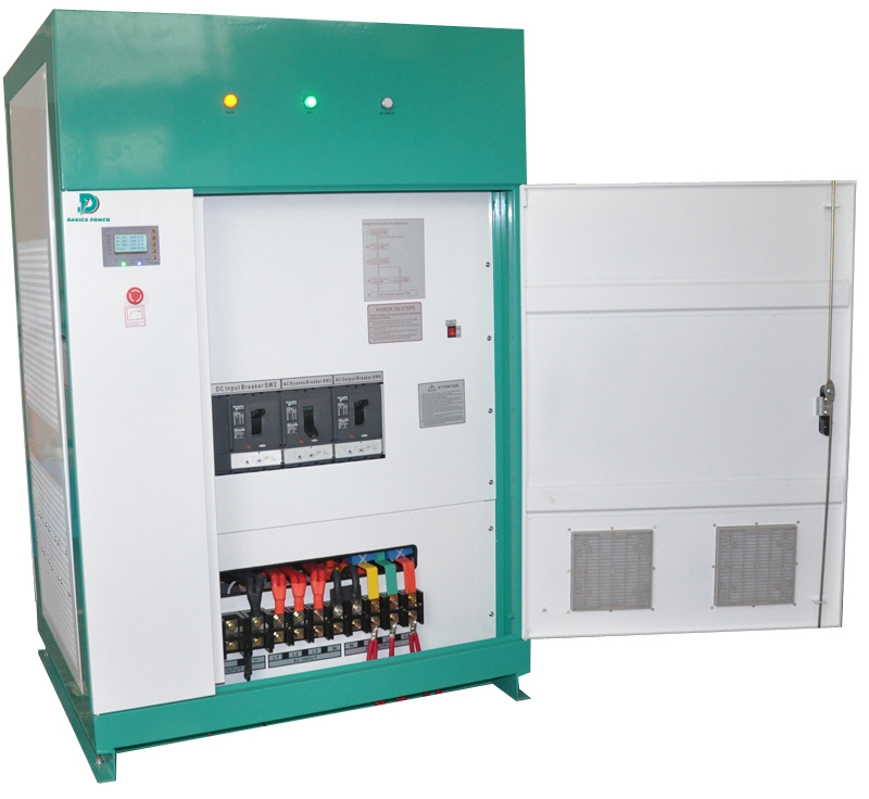 White And Green Reliable Low Frequency Off Grid Inverter 400kw 3 Phase Output With Ac Bypass Function