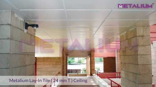Metal Ceiling Tile - 0.4/0.45/0.5mm TCT Galvanized Steel, Powder Coated for Enhanced Durability