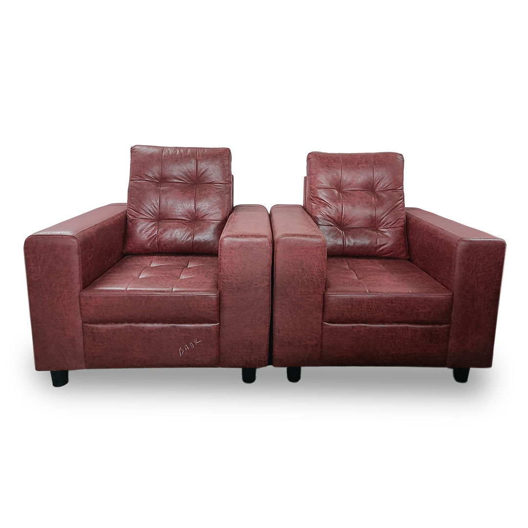 Maroon Bharat Sofa Fabric Shade D-maroon 5 Seat Sofa Set