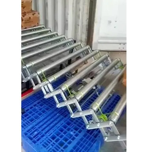 सिल्वर फ्लेक्सिबल रोलर कन्वेयर