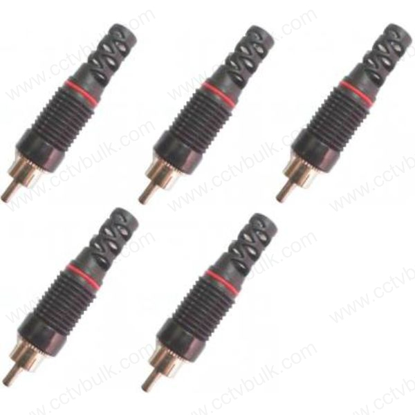 Rca Connector 10set - Pack Of 10 | Designed For Audio And Video Signal Transmission, Durable Quality For Reliable Performance