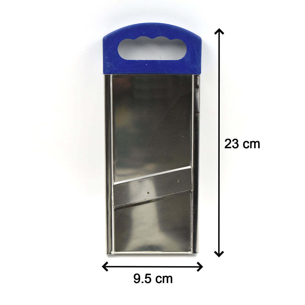 Plain Potato Slicer Used In All Kinds Of Household Kitchen Purposes For Cutting And Slicing Of Potatoes (2689) - Stainless Steel, 24x10x2 Cm, Silver | Multipurpose Slicer