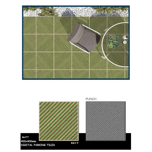 Multi Color 16x16 Vitrified Parking Tiles