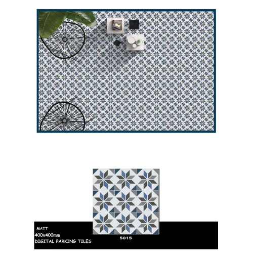 Multi Color 16x16 Vitrified Parking Tiles
