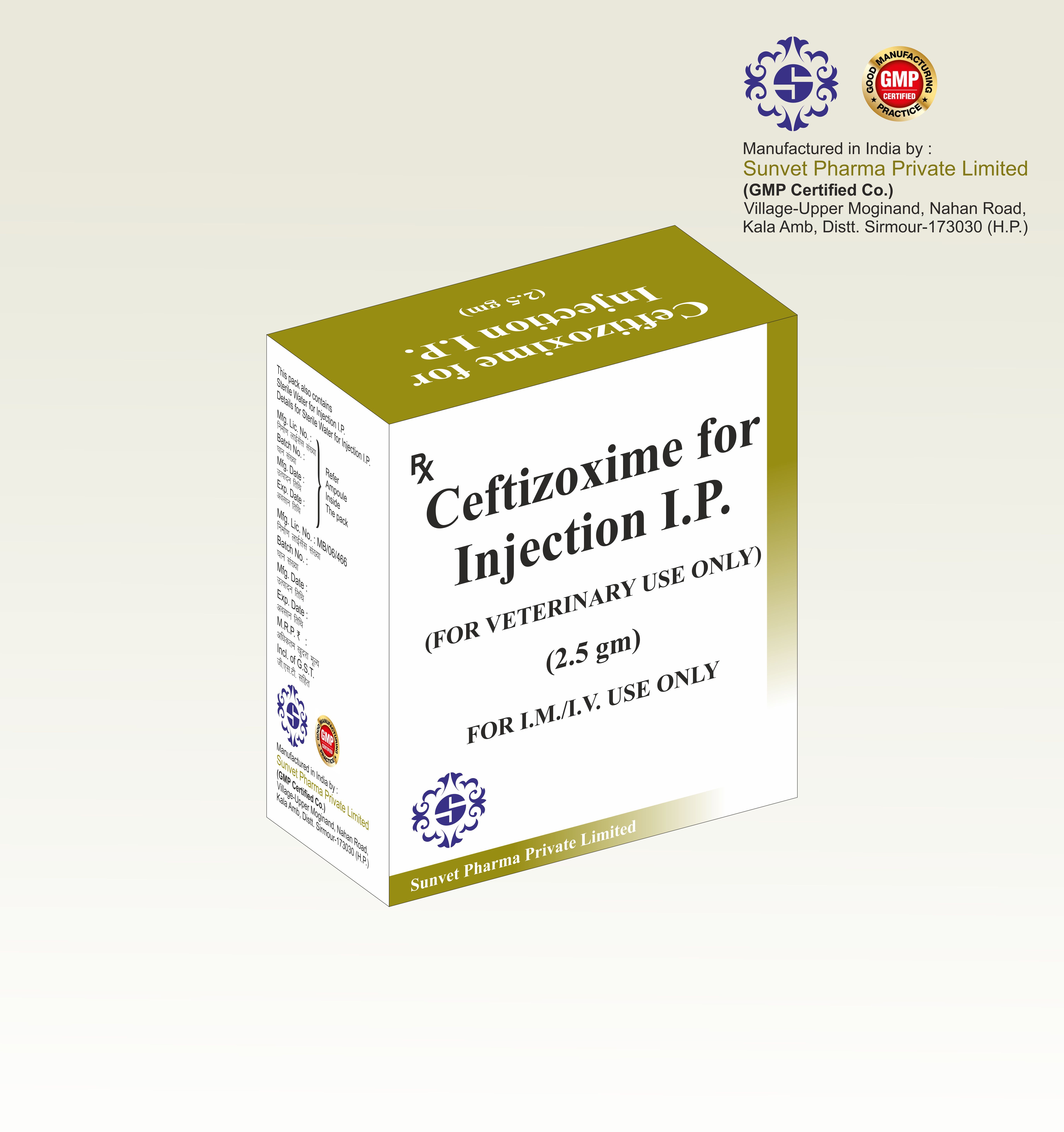 Powder Ceftiofur Tazobactam Injection In Third Party Manufacturing