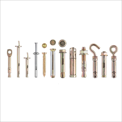 Anchor Fasteners - Carbon Steel Ring Coil Nail | Industrial Grade, Plated Finish, White Color