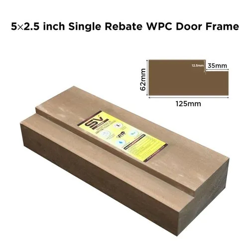 5x2.5 Inch Single Rebated Wpc Door Frame Application: Industrial