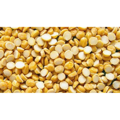 Unpolished Yellow Chana Dal - High Purity Split Pulses, Nil Moisture Content | Ideal for Nutrient-Rich Curries, Salads, and Soups