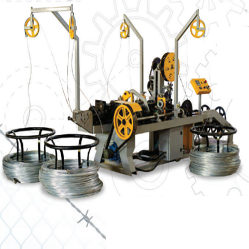 Commercial High Speed Barbed Wire Machine - Color: Yellow