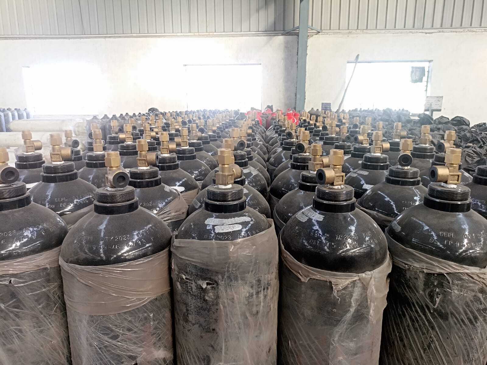 Black Oxygen Cylinders