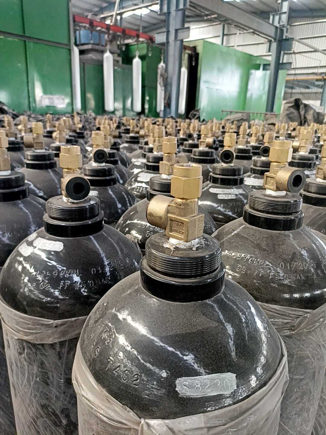 Black Oxygen Cylinders