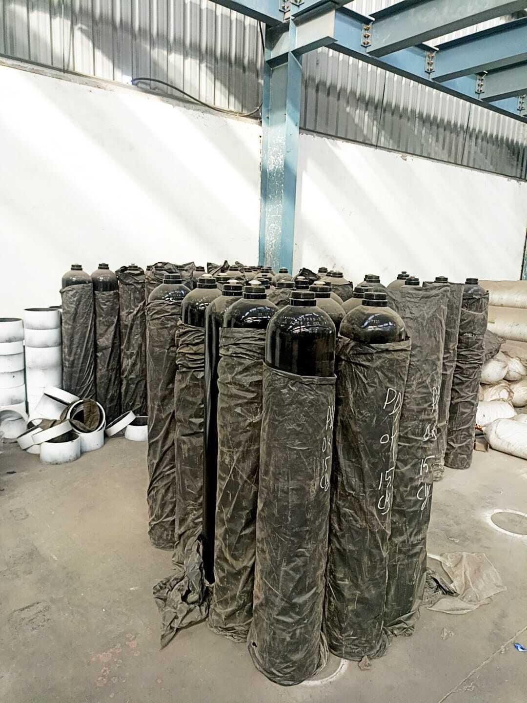 Black Oxygen Cylinders