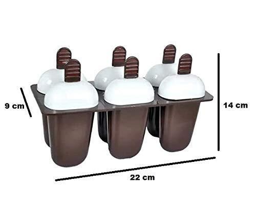 Plastic Kulfi Maker - Plastic, 6 Cup Capacity, Multicolour | Bpa Free, Easy To Use, Multi-use, No Mess Design For Homemade Treats