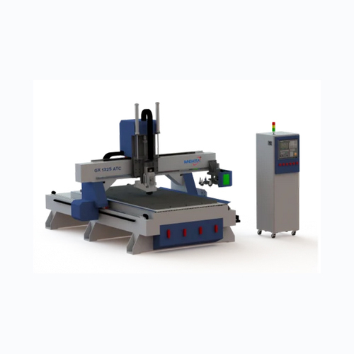 Automatic CNC Router Machine - Metal, 2865x2560x3683 mm, Blue | PLC Control, High-Speed AC Motor, 24000 RPM
