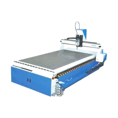 Blue Cnc Router Machine With Dust Collector