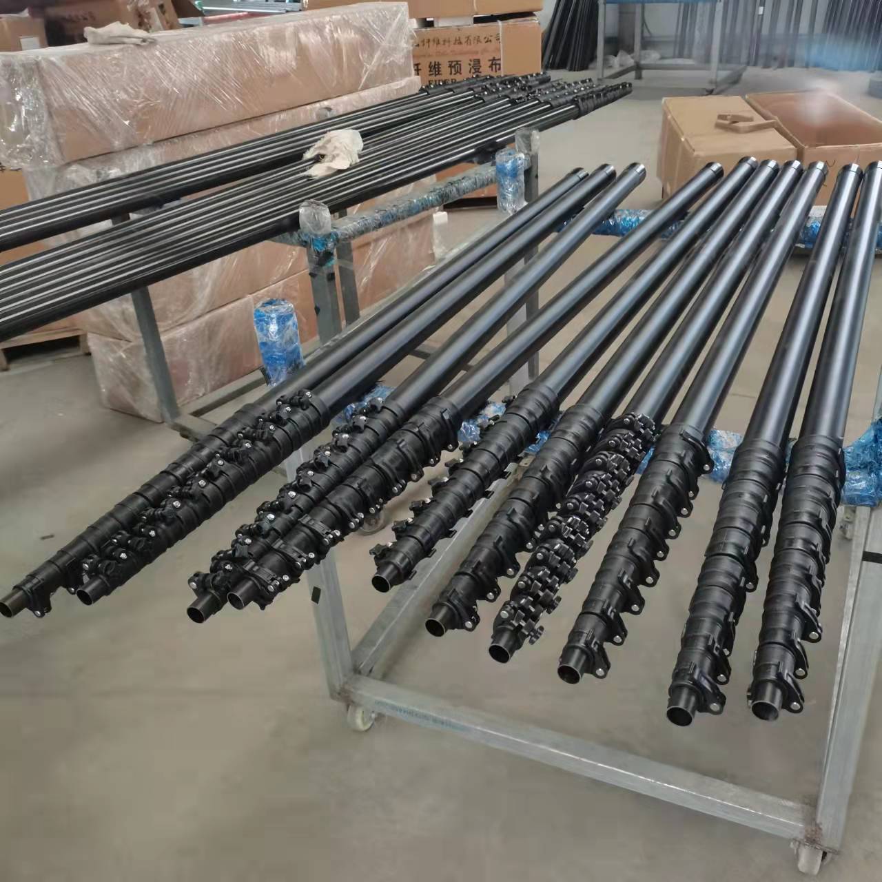 Black Rigid Carbon Fiber Extension Pole