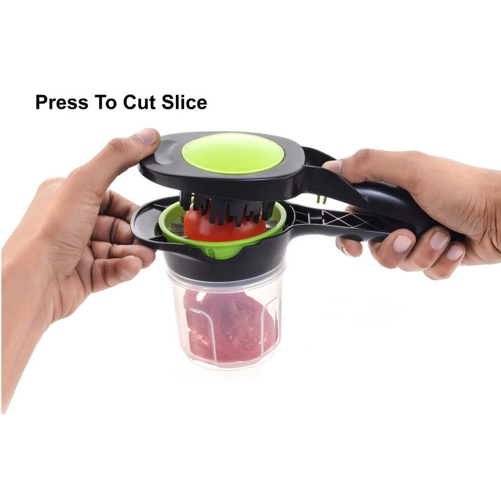 Plastic 6-in-1 Manual Vegetable Grater Chipser And Slicer (2608) - Stainless Steel, 25x10x12 Cm , Multi-color Design For Versatile Food Preparation