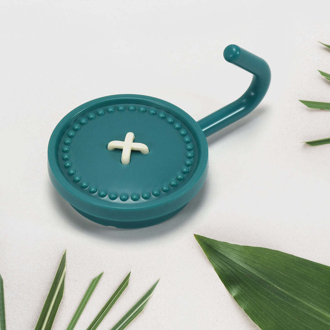 Decorative Adhesive Hook 10 Pc(4865) - Plastic Material, Mix Colour | Durable & Waterproof, Easy Peel And Stick Utility, No Drill Required