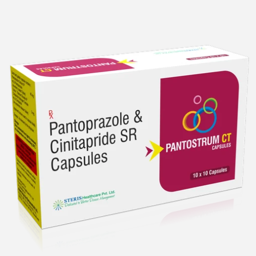 Cinitapride SR Pantoprazole - 3mg Cinitapride SR, 40mg Pantoprazole | Contains 5000 Units of Targeted Gastrointestinal Relief