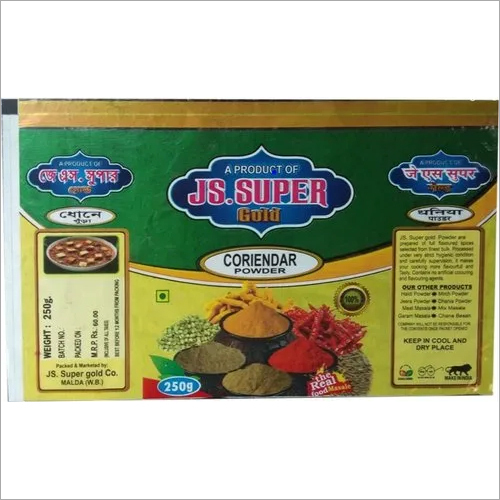 Printed Spices Packaging Pouch - Plastic Film, Double String Style , High-Quality Printed Graphics for Secure & Attractive Spice Packaging