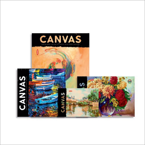 Canvas Painting Book - 400gsm A4 Rectangular Paper, Soft Cover, 10 Pieces | Ideal for Artists, Durable Surface for Painting Practice
