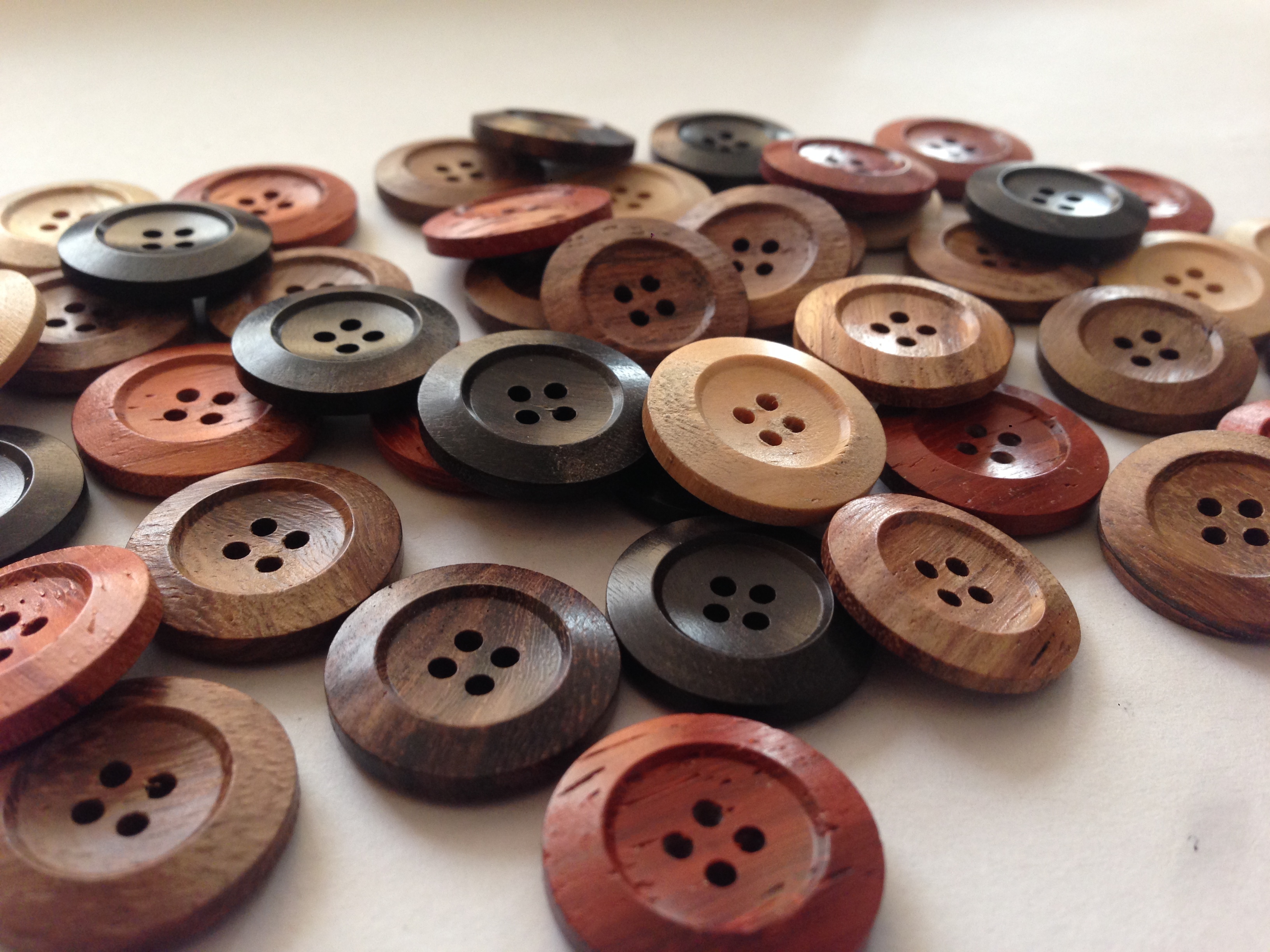 Plastic Wooden Buttons