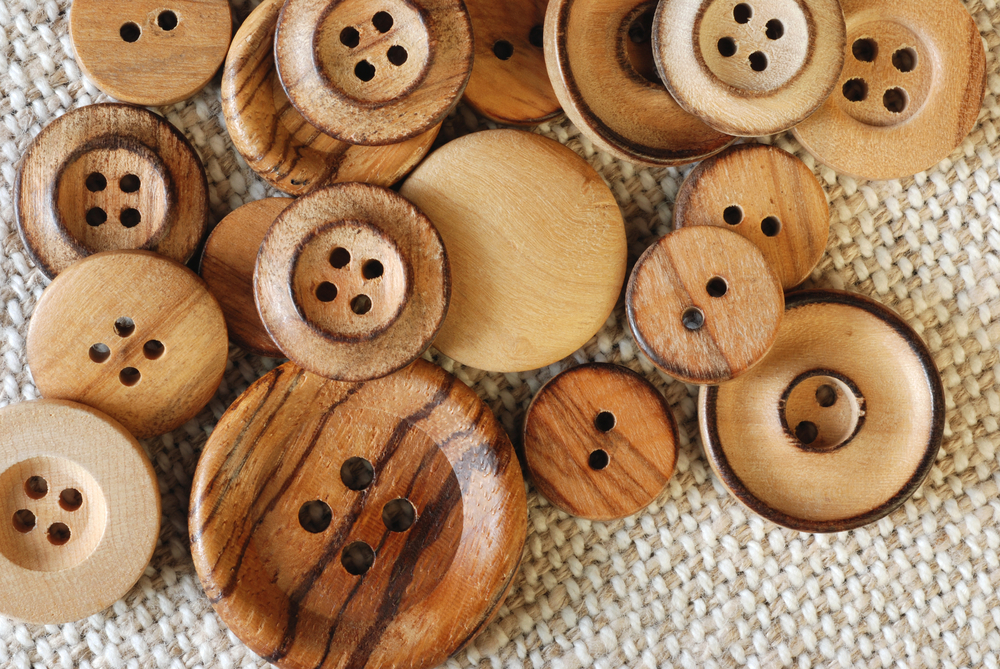 Plastic Wooden Buttons