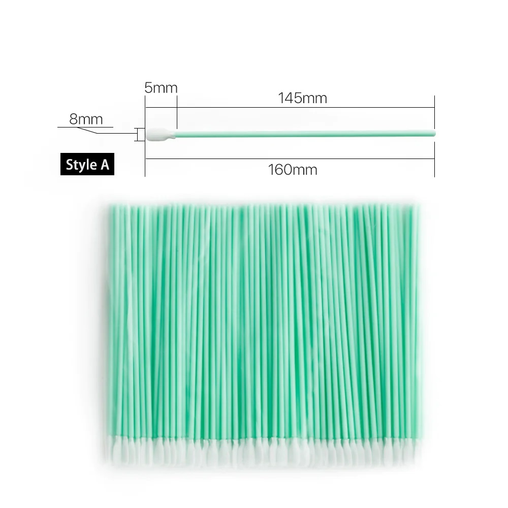 Cotton Swab For Laser Lens - Color: White And Green